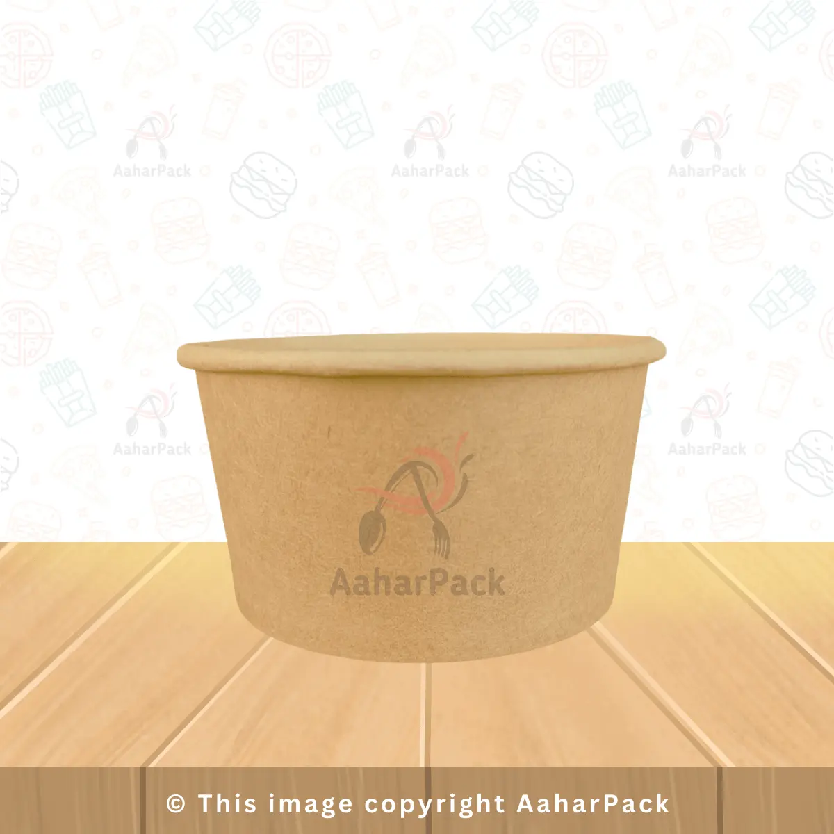 350 ml Kraft Paper Bowls – Eco-Friendly Disposable Bowls | Pack of 1000 | Food Grade, Leakproof